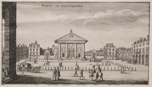 Udsigt over London: Piazzaen i Covent Garden af Wenceslaus Hollar