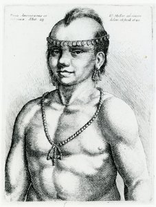 Virginian-indianer, 1645 af Wenceslaus Hollar