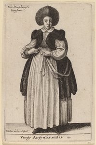 argentinsk jomfru af Wenceslaus Hollar