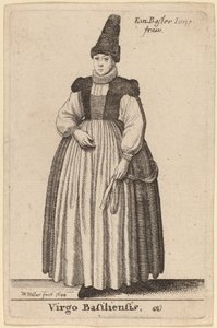 Jomfru af Basel af Wenceslaus Hollar