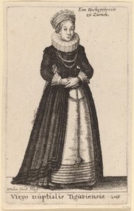 Bryllupsjomfruen fra Tiguri af Wenceslaus Hollar