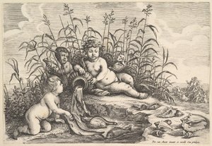 Vand De fire elementer, ca. 1647. af Wenceslaus Hollar
