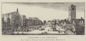 Westminster i 1650 af Wenceslaus Hollar