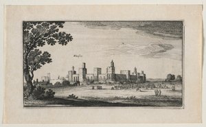 Windsor Castle fra sydøst, 1644. af Wenceslaus Hollar