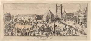 Vinter: Paradepladsen af Wenceslaus Hollar