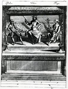 Woden, Thor og Friga af Wenceslaus Hollar