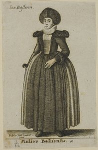 Kvinde fra Basel af Wenceslaus Hollar