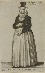 Kvinde fra Bern af Wenceslaus Hollar