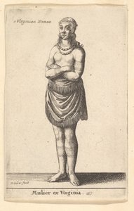Kvinde fra Virginia, ca. 1643. af Wenceslaus Hollar