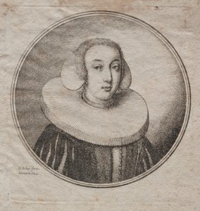 Kvinde med en Millstone Ruff af Wenceslaus Hollar