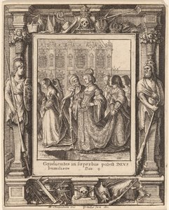 Kejserinde af Wenceslaus Hollar after Hans Holbein the Younger after Abraham van Diepenbeeck