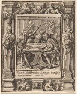 Spillere af Wenceslaus Hollar after Hans Holbein the Younger after Abraham van Diepenbeeck