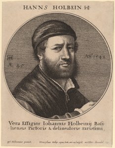 Hans Holbein den Yngre af Wenceslaus Hollar after Hans Holbein the Younger