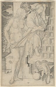 Drømmen om lægen af Wenzel von Olmutz, after Albrecht Dürer