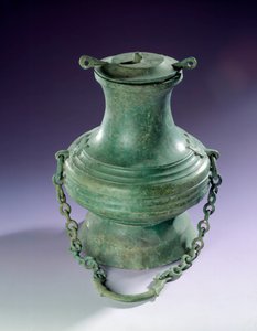 Kinesisk kunst: Bronzevase fra Thanh-Hoa (Thanh Hoa), Han-perioden før. Paris, Musee Cernuschi