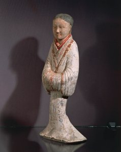Dame i stående stilling (terracotta)