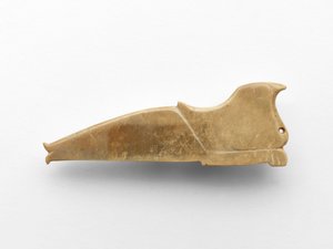 Vedhæng i form af en fugl, ca. 1050-c. 950 f.Kr. (jade)