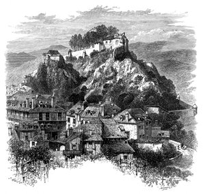 Slottet Lourdes, Frankrig, 1800-tallet.