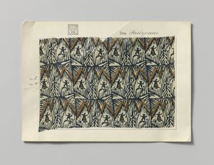 Stål med trykt side, design Tanzpaar af Wiener Werkstätte