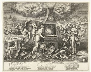 Fredens magt, 1678 The Power of the Pays (titel på objekt) af Wierix