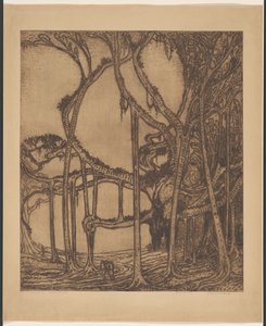 Den gamle waringin (original titel på objektet) af Wijnand Otto Jan Nieuwenkamp (signed by artist)