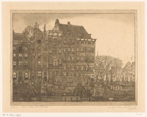Huse på Prins Hendrikkade i Amsterdam Prins Hendrikkade (original titel) af Wijnand Otto Jan Nieuwenkamp (signed by artist)