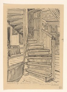 Vindeltrappe i Westfries Museum i Hoorn af Wijnand Otto Jan Nieuwenkamp (signed by artist)