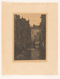 Huse på Voorstraatshaven i Dordrecht Kanal i Dordrecht (original titel) Dordrecht, seks raderinger af W.O.J. Nieuwenkamp og J.M. Degrees of Roggen (original serietitel) af Wijnand Otto Jan Nieuwenkamp