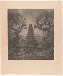 Pagode i regnen Et tempel i regnen (original titel)