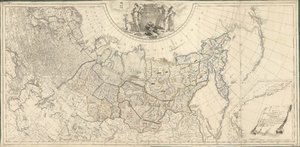 Kort over det russiske imperium opdelt i enogfyrre regeringer, 1796. af Wilbrecht
