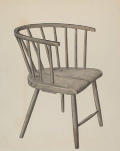 Håndlavet lænestol, ca. 1937.
