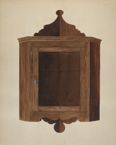 Hjørneskab, ca. 1938.