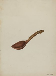 Oval træske, ca. 1937. af Wilbur M Rice