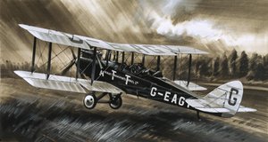 En De Havilland DH98 fra Aircraft Transport  Travel Ltd. af Wilf (20th century) Hardy