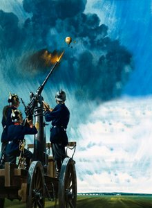 En modig ballonskipper leverede post til den belejrede by Paris på trods af, at han blev beskudt af preussiske kanoner af Wilf (20th century) Hardy