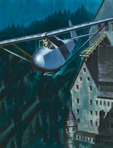 Svæveflyvning fra Colditz Slot af Wilf (20th century) Hardy