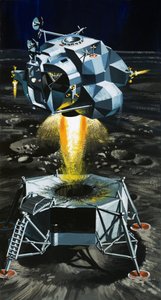 Hvordan månelandingsfartøjet bliver til en raket, der kan skyde astronauter væk fra månens overflade af Wilf (20th century) Hardy