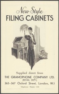 The Gramophone Company Arkivskabe, 1920