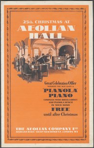 Aeolian Company Pianolas, 1920