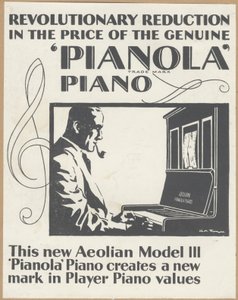 Aeolian Company Pianolas, 1920
