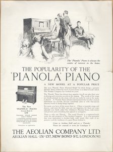Aeolian Company Pianolas, 1920