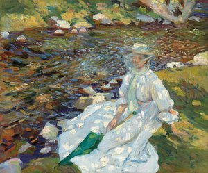 Jane Emmet de Glen ved en bæk, Val d