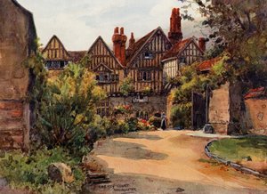 Cheney Court, Winchester (farve litho)