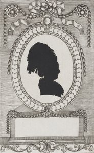 Silhuet af Gräfin Enzenberg, Stiftsfräulein, 1784-1834. af Wilhelm Ackermann