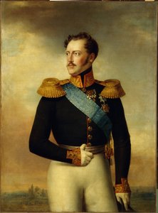 Portræt af kejser Nicholas I af Wilhelm August Golicke