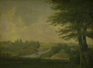 Parti ved Odense kanal af Wilhelm Bendz