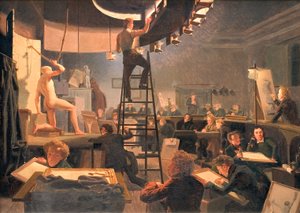 Livsklassen på Det Kongelige Kunstakademi af Wilhelm Bendz