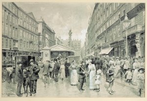 Graben, den centrale plads i Wiens centrum ... af Wilhelm Gause