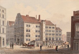 Hamborg 1845 kaiserhof hotel - set fra siden af WIlhelm Heuer