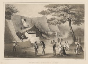 Det gamle slot Na-Ga-Cus-Ko, Lew Chew, 1855